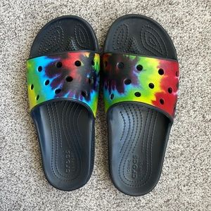 Croc Tie Dye Slides